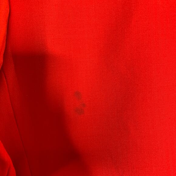 Yves Saint Laurent L Vintage Double Breasted Suit Jacket Blazer Power Red *flaw - Picture 7 of 11